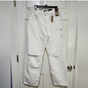 Levi's Women's Silver Tab '94 Baggy White Jeans Size 30x31